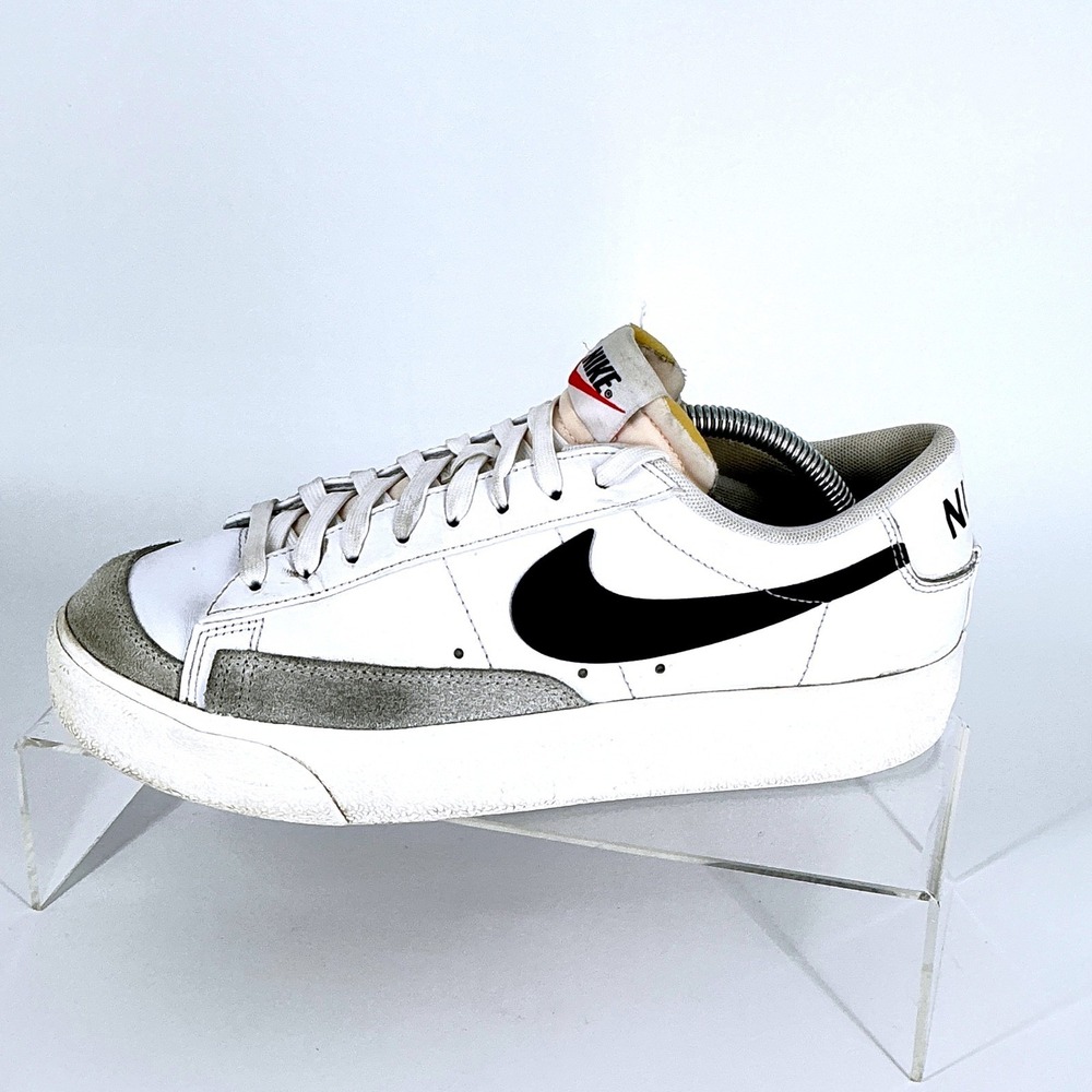Nike Size 10.5 Blazer Low Vintage White Black Suede Womens Shoes - Picture 6 of 14
